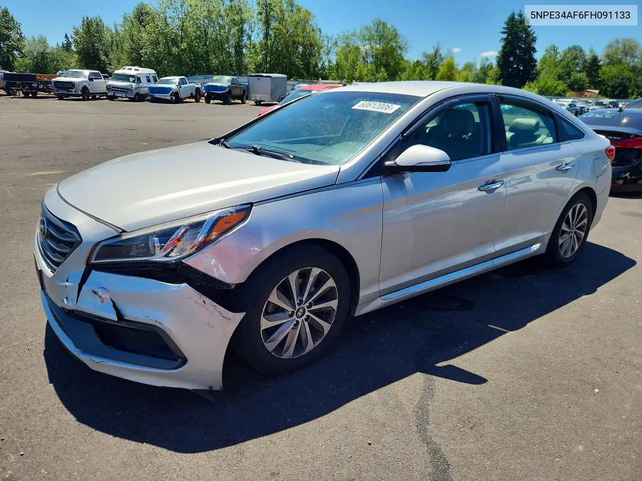 2015 Hyundai Sonata Sport VIN: 5NPE34AF6FH091133 Lot: 60612006