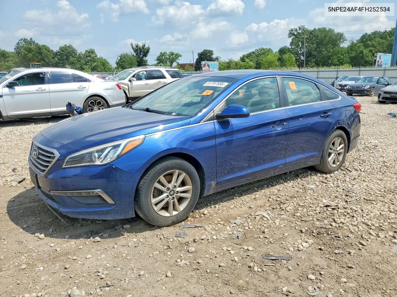 2015 Hyundai Sonata Se VIN: 5NPE24AF4FH252534 Lot: 61797586