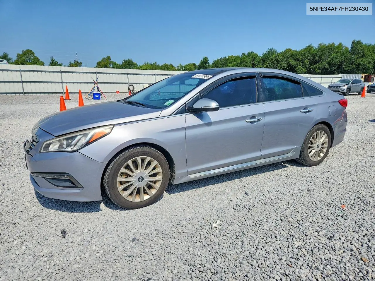 2015 Hyun Sonata VIN: 5NPE34AF7FH230430 Lot: 61920966
