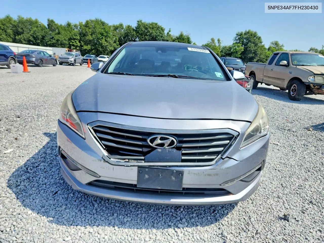 2015 Hyun Sonata VIN: 5NPE34AF7FH230430 Lot: 61920966