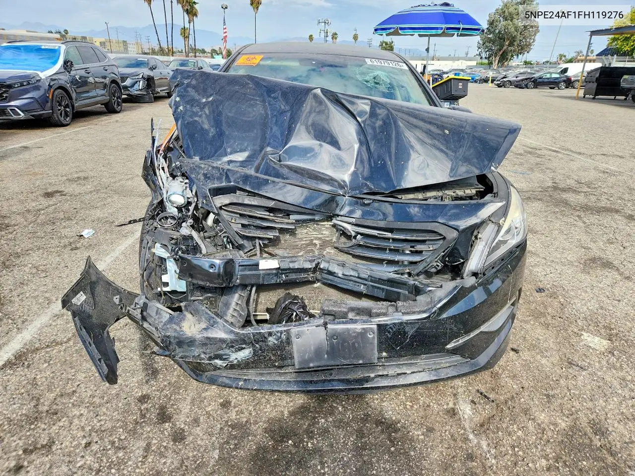 2015 Hyundai Sonata Se VIN: 5NPE24AF1FH119276 Lot: 61979126