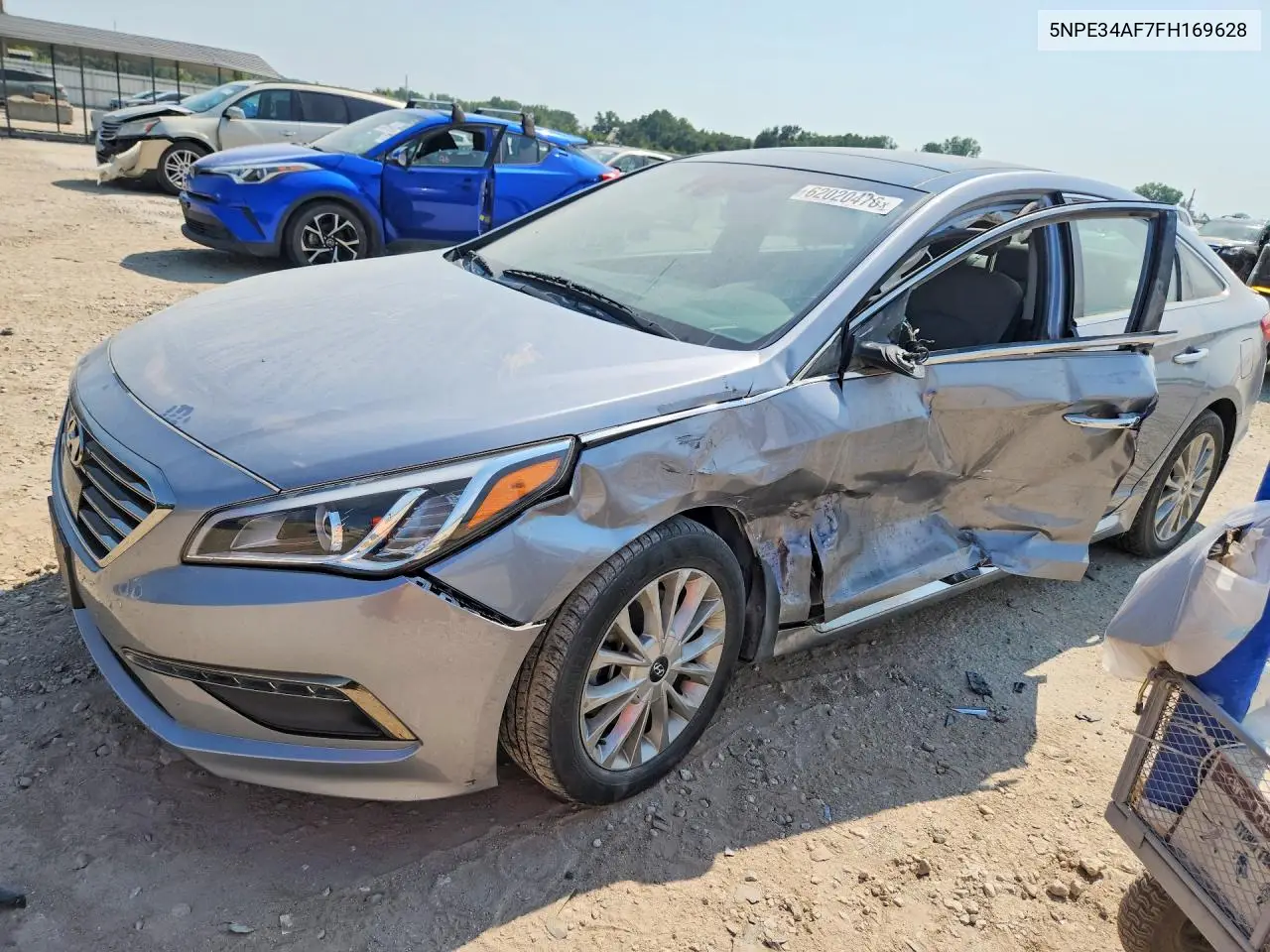2015 Hyundai Sonata Limited VIN: 5NPE34AF7FH169628 Lot: 62020476