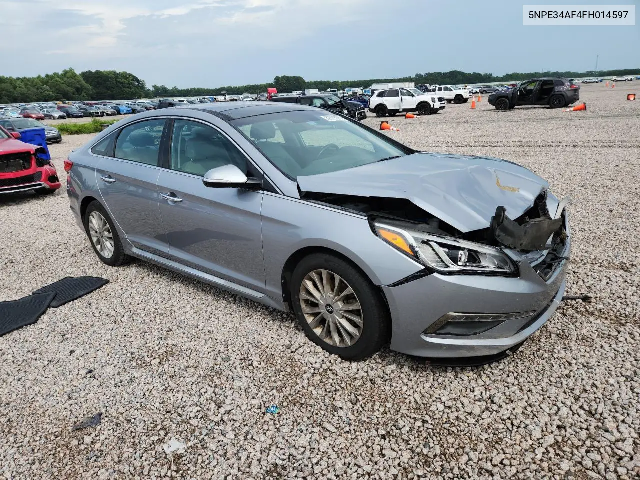 2015 Hyundai Sonata Limited VIN: 5NPE34AF4FH014597 Lot: 62029306