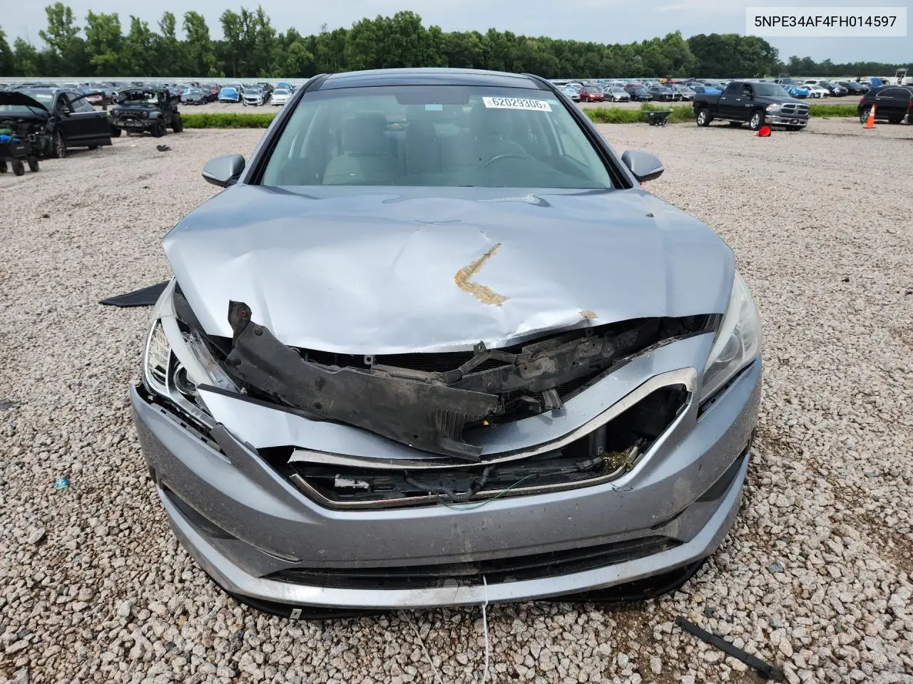 2015 Hyundai Sonata Limited VIN: 5NPE34AF4FH014597 Lot: 62029306
