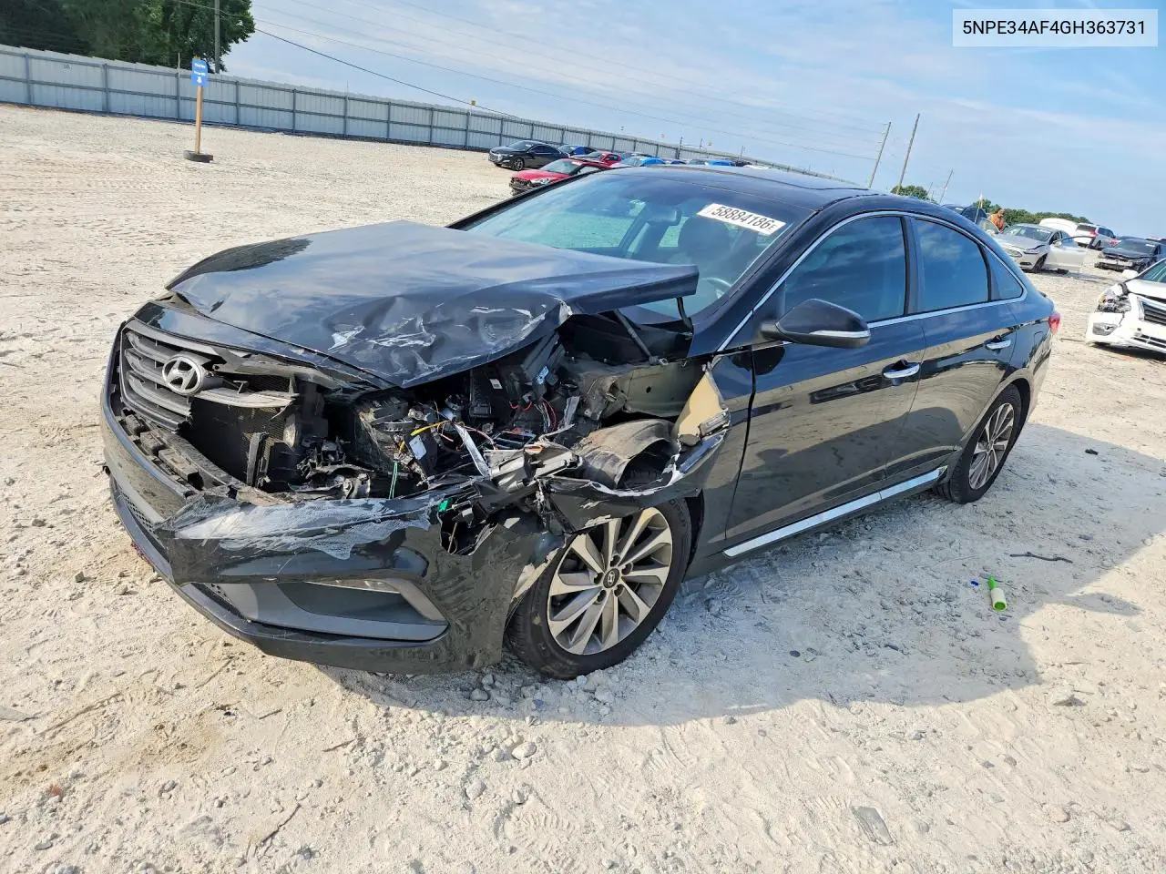 2016 Hyundai Sonata Sport VIN: 5NPE34AF4GH363731 Lot: 58884186