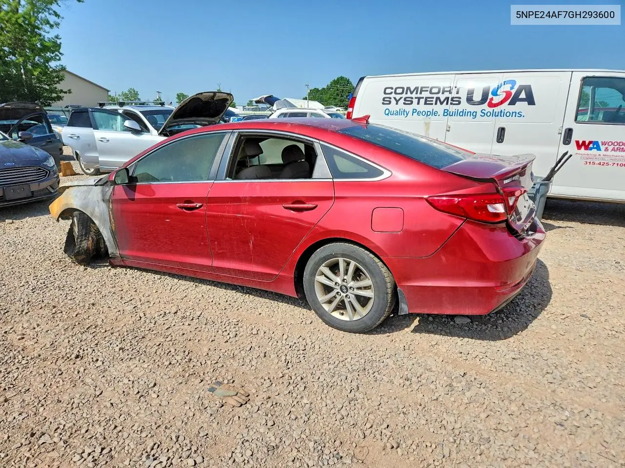 2016 Hyundai Sonata Se VIN: 5NPE24AF7GH293600 Lot: 59611326