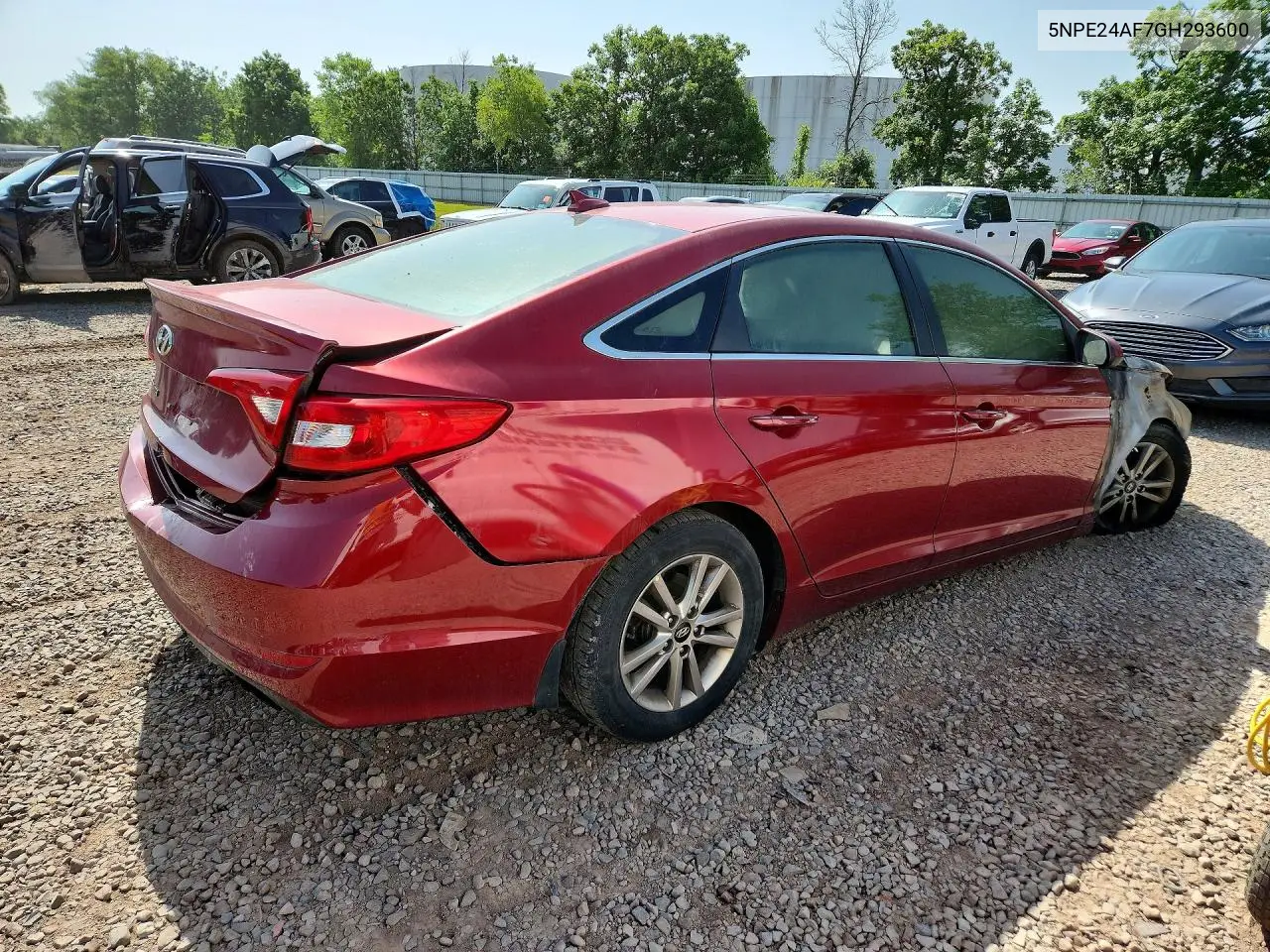 2016 Hyundai Sonata Se VIN: 5NPE24AF7GH293600 Lot: 59611326
