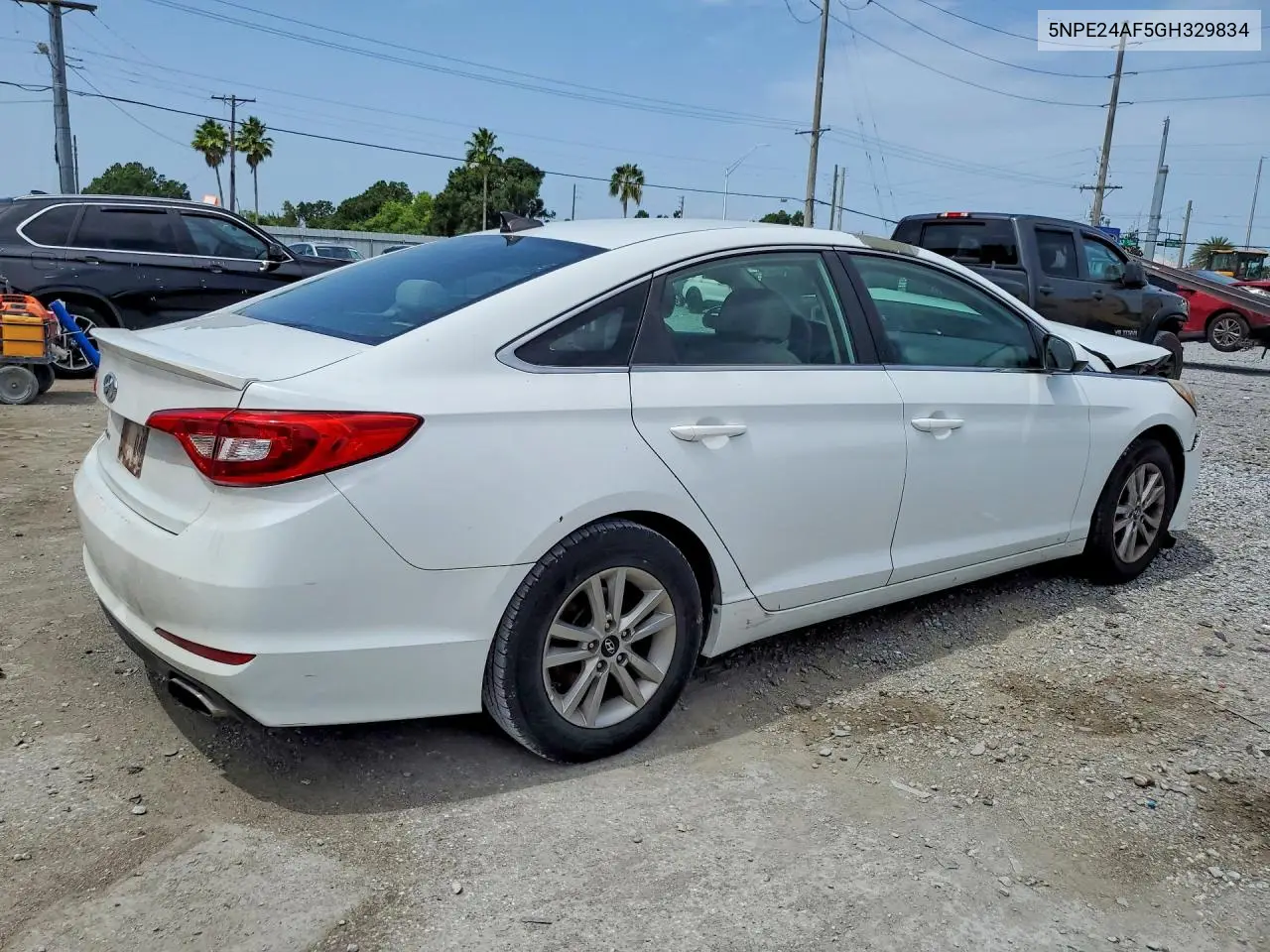 2016 Hyundai Sonata Se VIN: 5NPE24AF5GH329834 Lot: 60921546