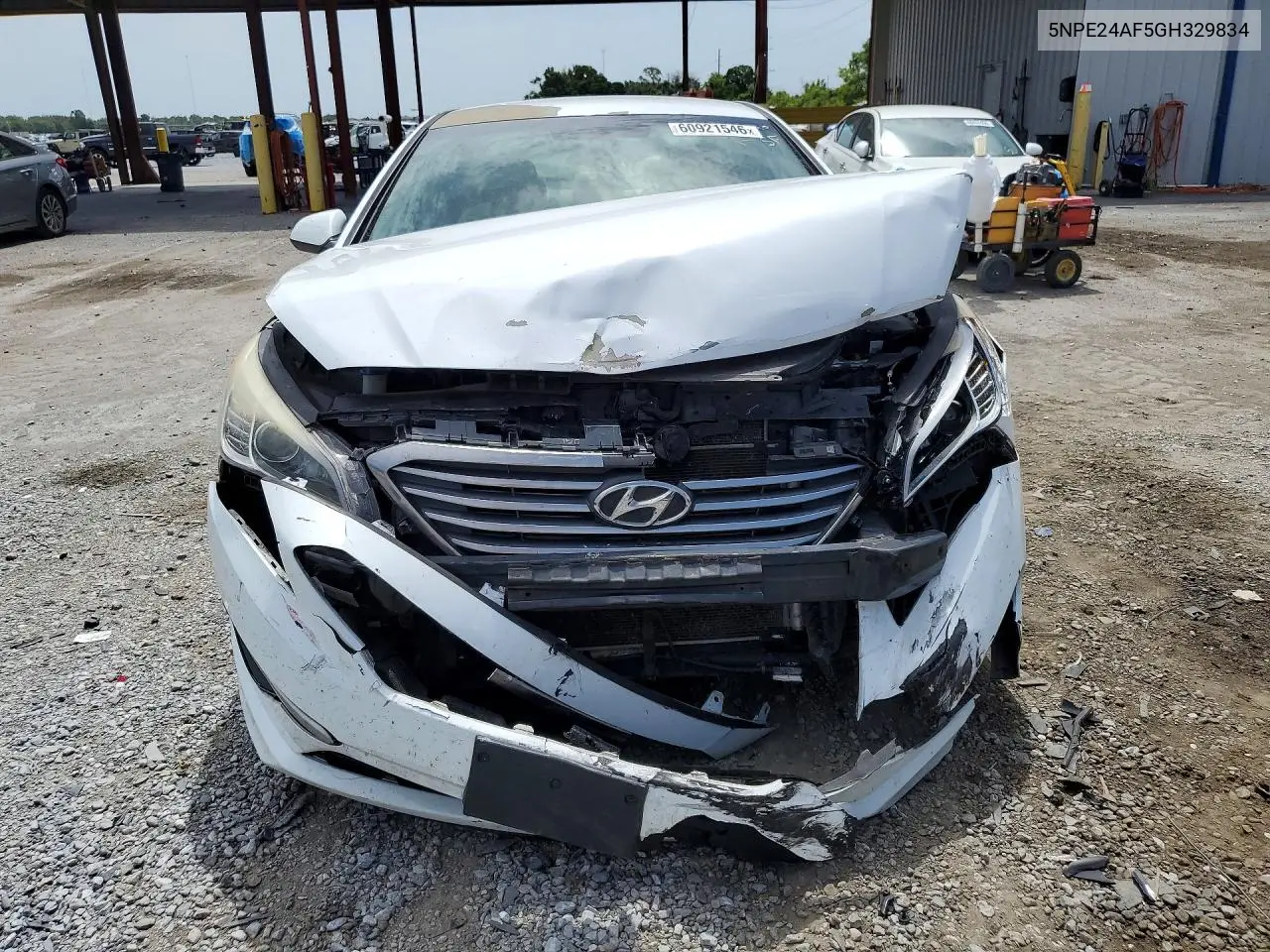 2016 Hyundai Sonata Se VIN: 5NPE24AF5GH329834 Lot: 60921546