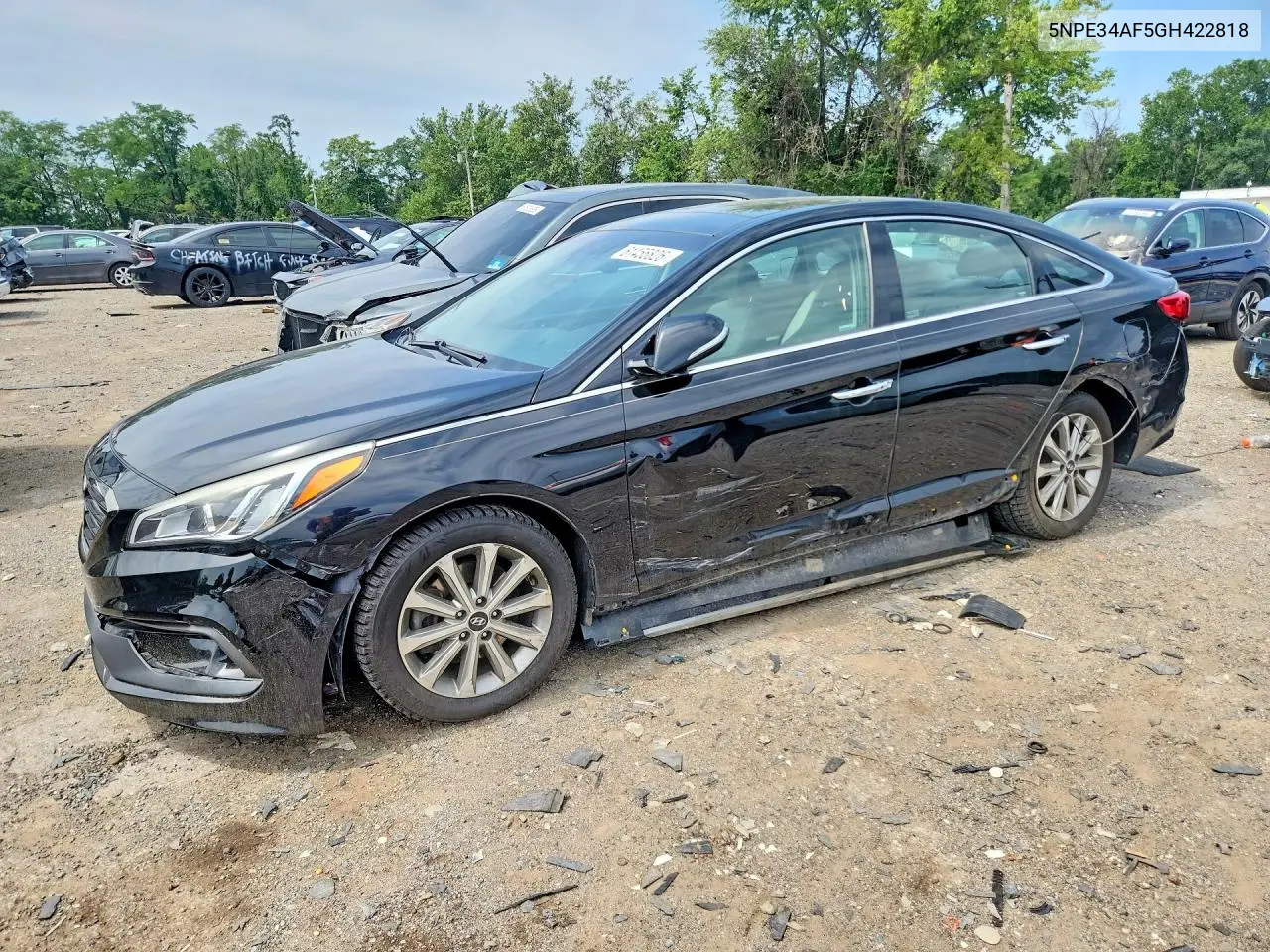 2016 Hyundai Sonata Limited VIN: 5NPE34AF5GH422818 Lot: 61455826