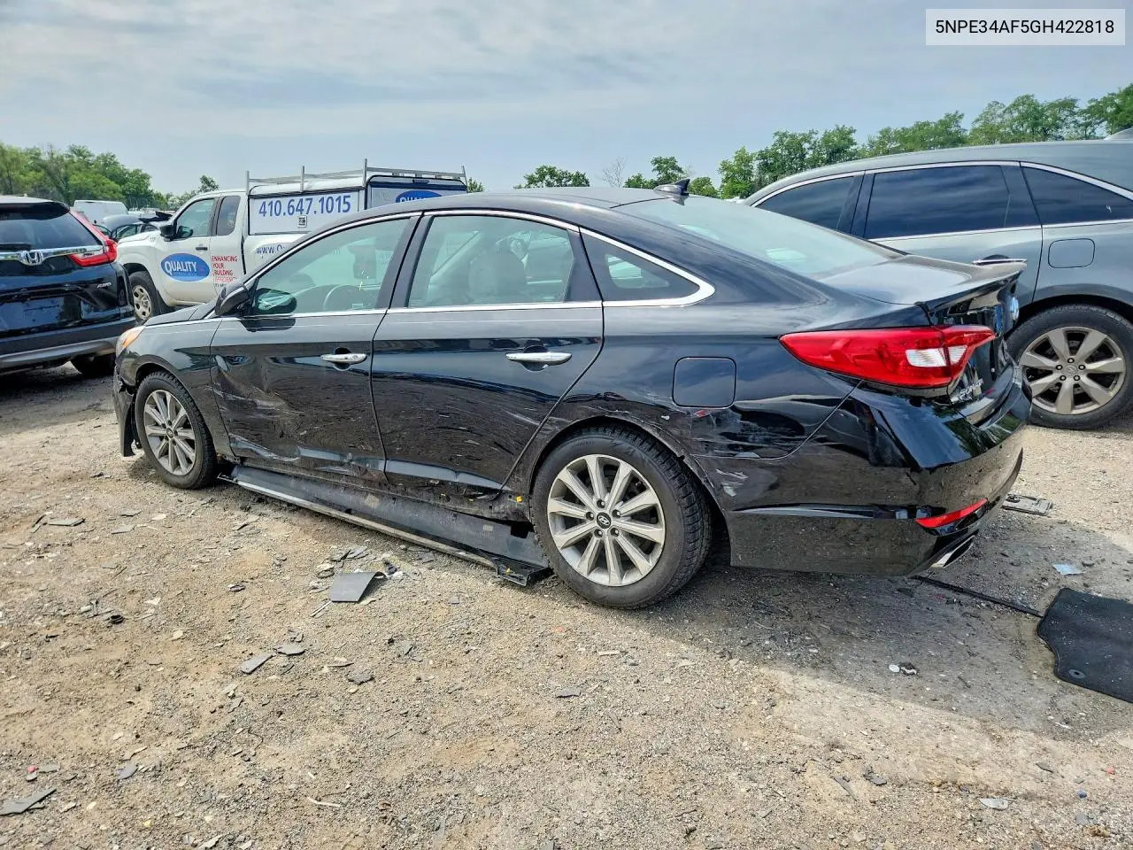 2016 Hyundai Sonata Limited VIN: 5NPE34AF5GH422818 Lot: 61455826