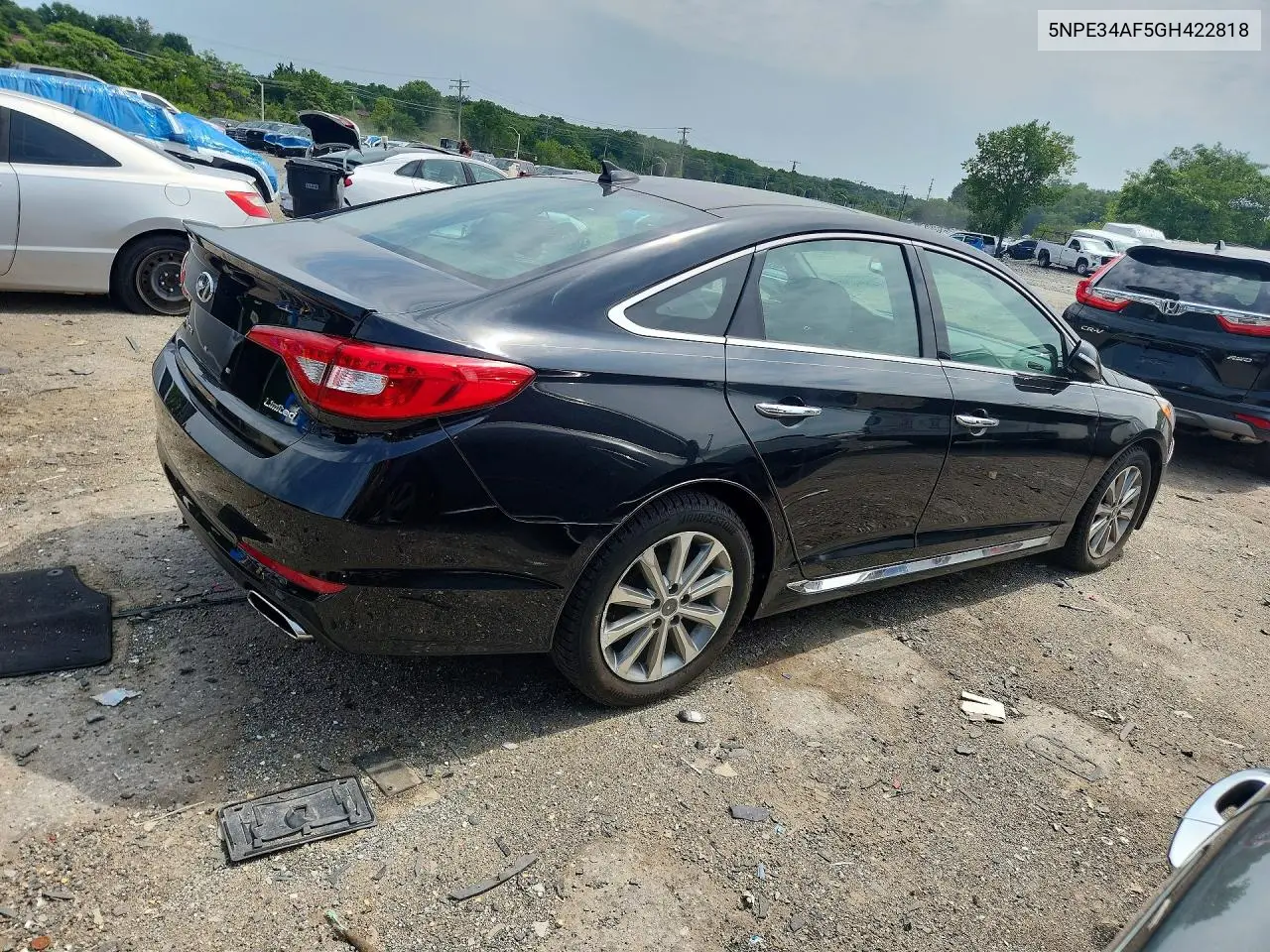 2016 Hyundai Sonata Limited VIN: 5NPE34AF5GH422818 Lot: 61455826