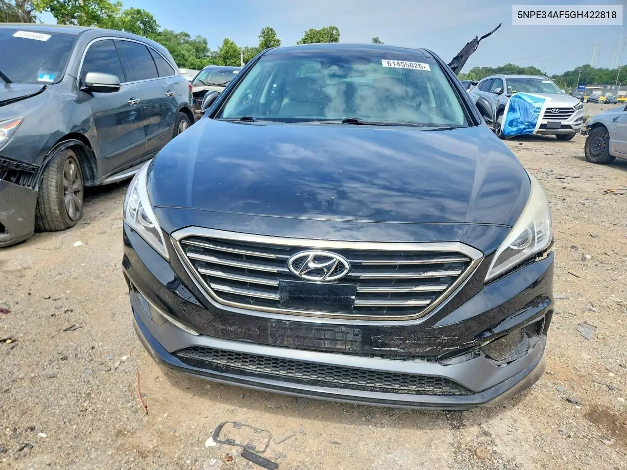 2016 Hyundai Sonata Limited VIN: 5NPE34AF5GH422818 Lot: 61455826
