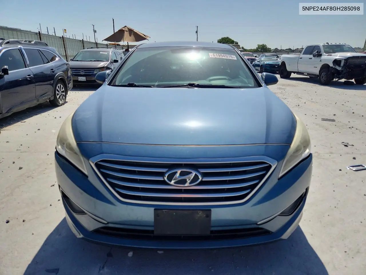 2016 Hyundai Sonata Se VIN: 5NPE24AF8GH285098 Lot: 61994976