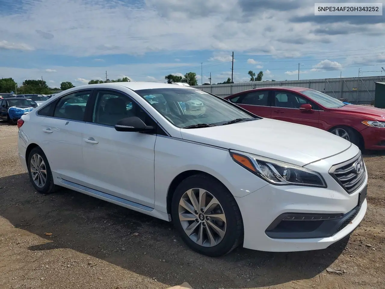 2016 Hyundai Sonata Sport VIN: 5NPE34AF2GH343252 Lot: 76295565
