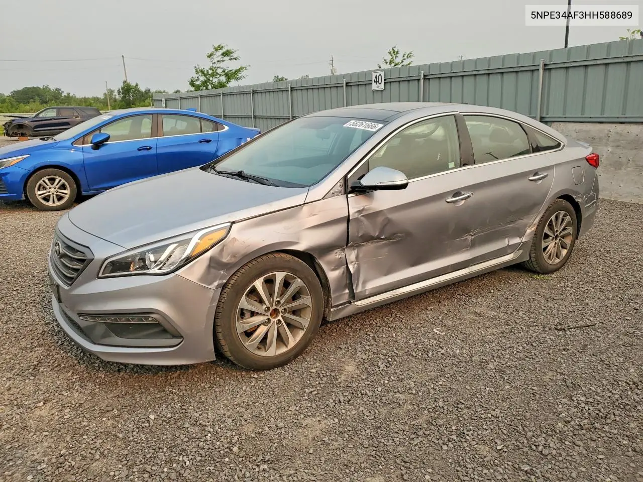 2017 Hyundai Sonata Sport VIN: 5NPE34AF3HH588689 Lot: 58261666