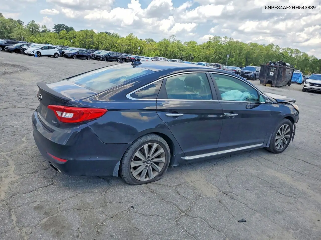 2017 Hyundai Sonata Sport VIN: 5NPE34AF2HH543839 Lot: 60242986
