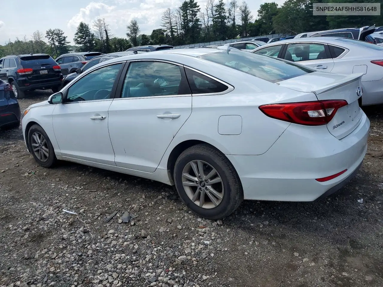 2017 Hyundai Sonata Se VIN: 5NPE24AF5HH581648 Lot: 61759136