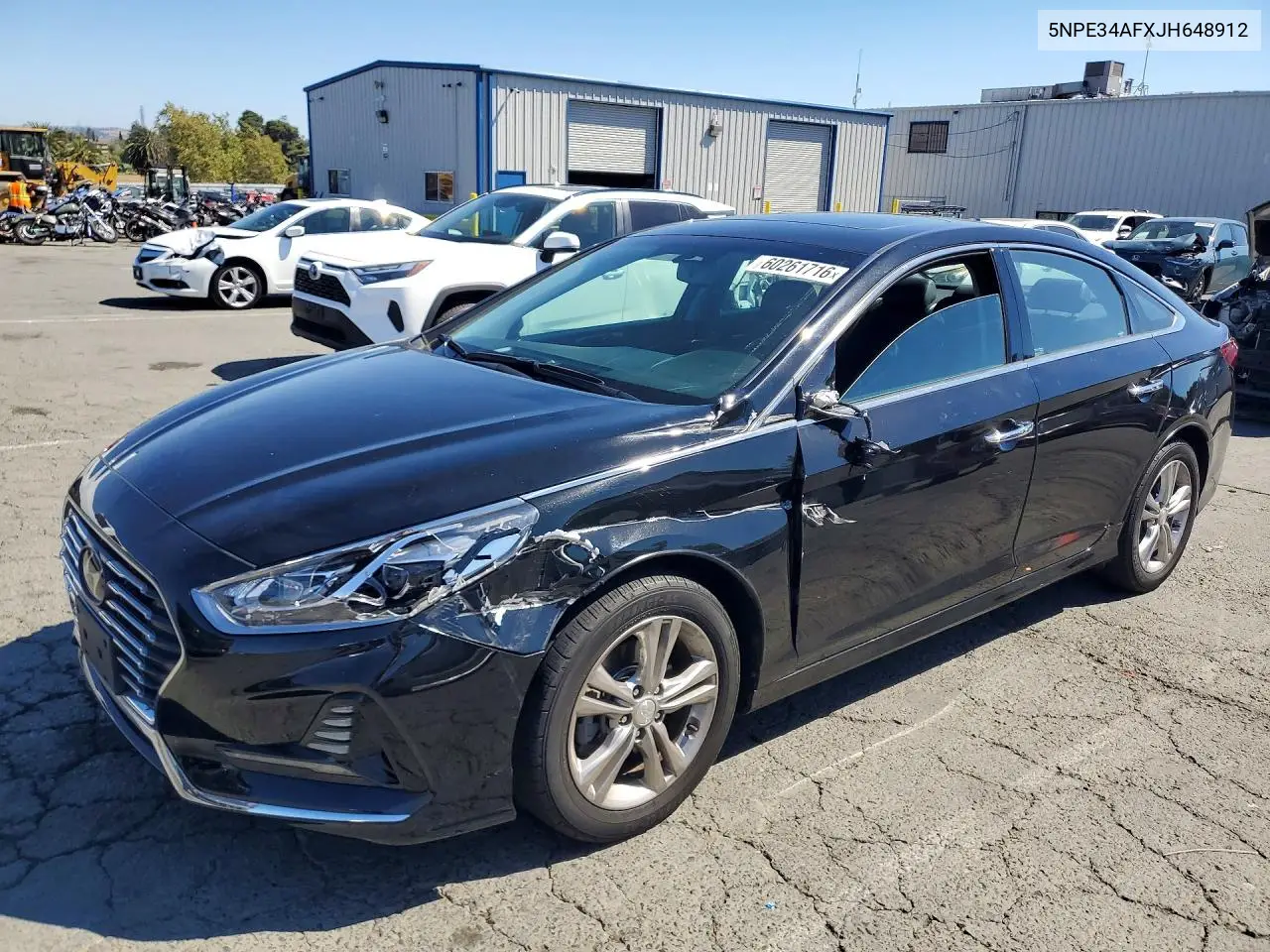 2018 Hyundai Sonata Limited VIN: 5NPE34AFXJH648912 Lot: 60261716