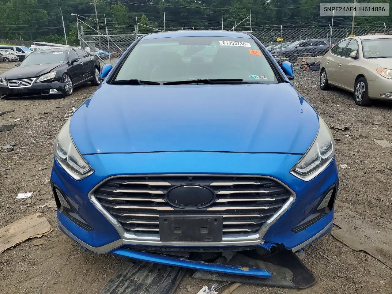 2018 Hyundai Sonata Se VIN: 5NPE24AF4JH614886 Lot: 61353736