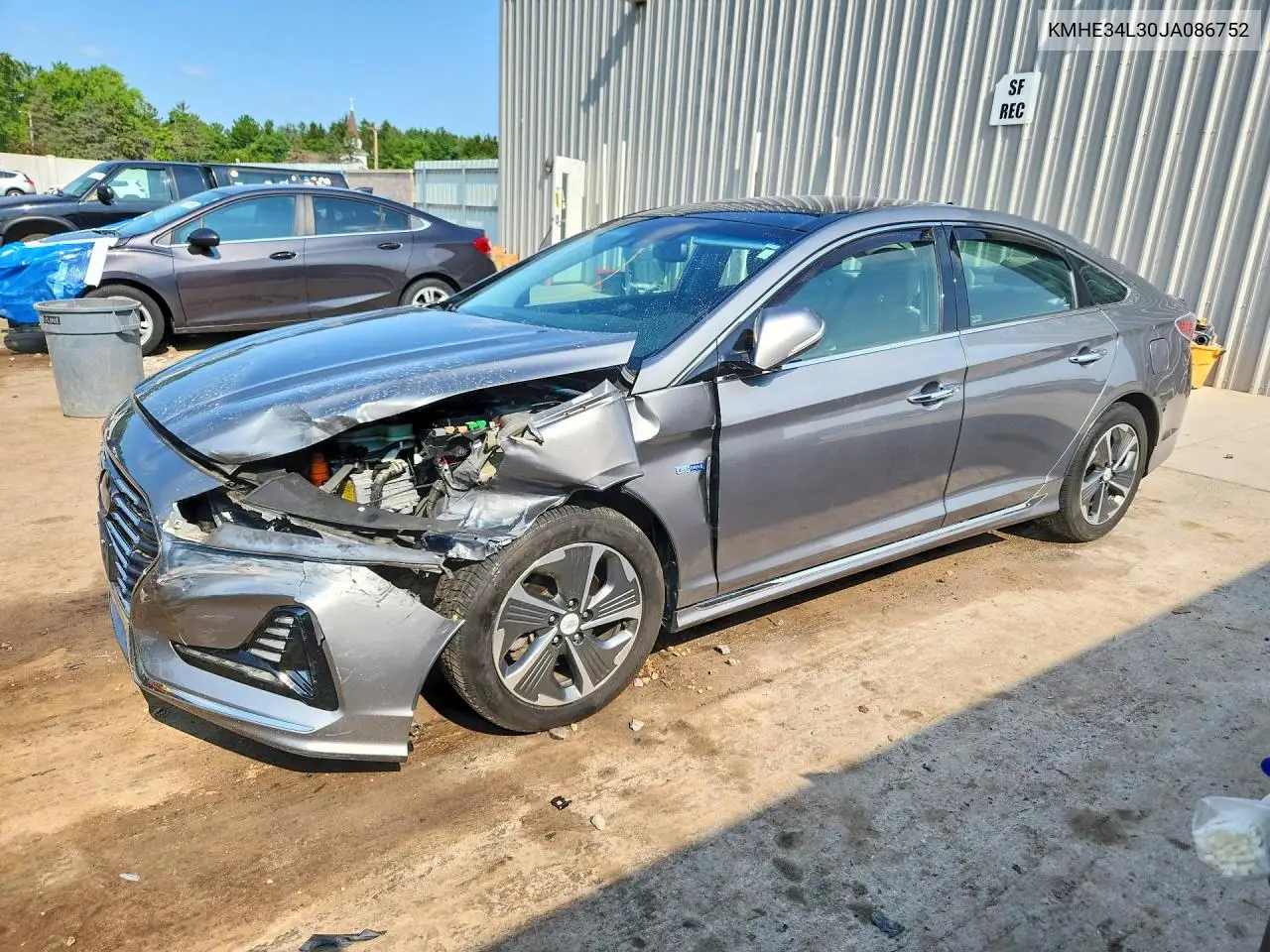 2018 Hyundai Sonata VIN: KMHE34L30JA086752 Lot: 61932196