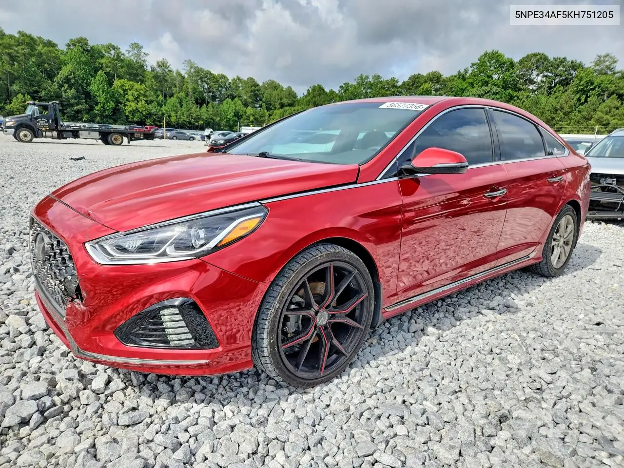 2019 Hyundai Sonata Sport VIN: 5NPE34AF5KH751205 Lot: 56577356