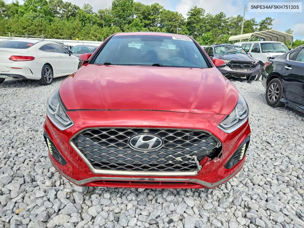 2019 Hyundai Sonata Sport VIN: 5NPE34AF5KH751205 Lot: 56577356