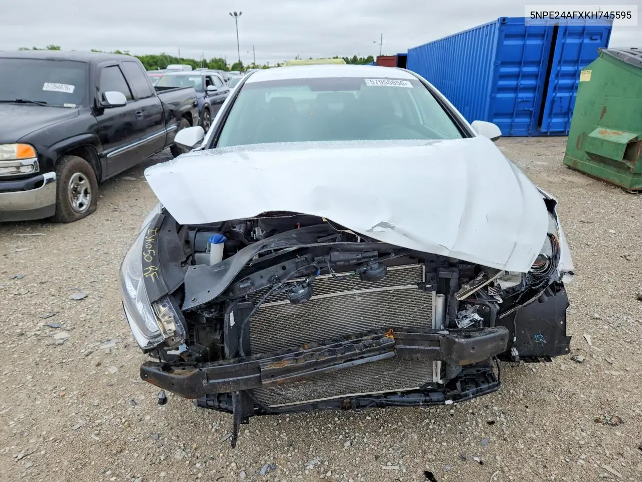 2019 Hyundai Sonata Se VIN: 5NPE24AFXKH745595 Lot: 57955856