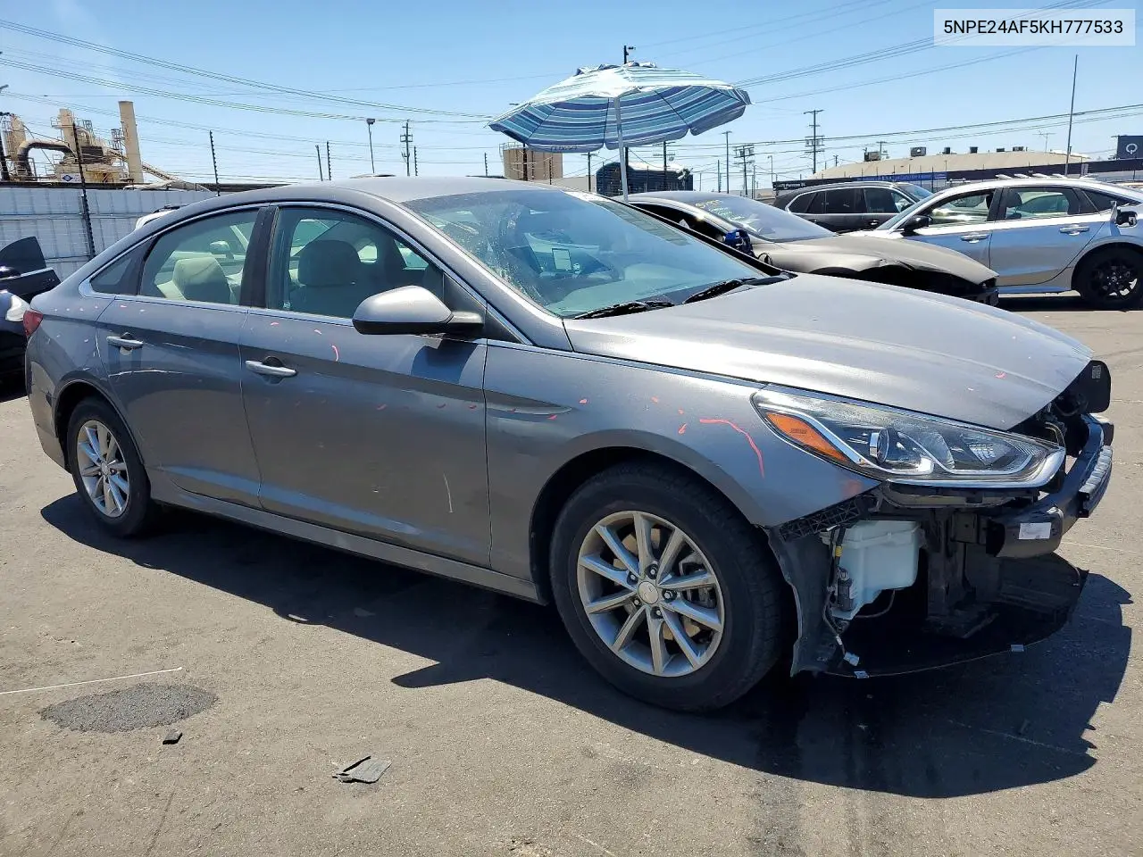 2019 Hyundai Sonata Se VIN: 5NPE24AF5KH777533 Lot: 59852806