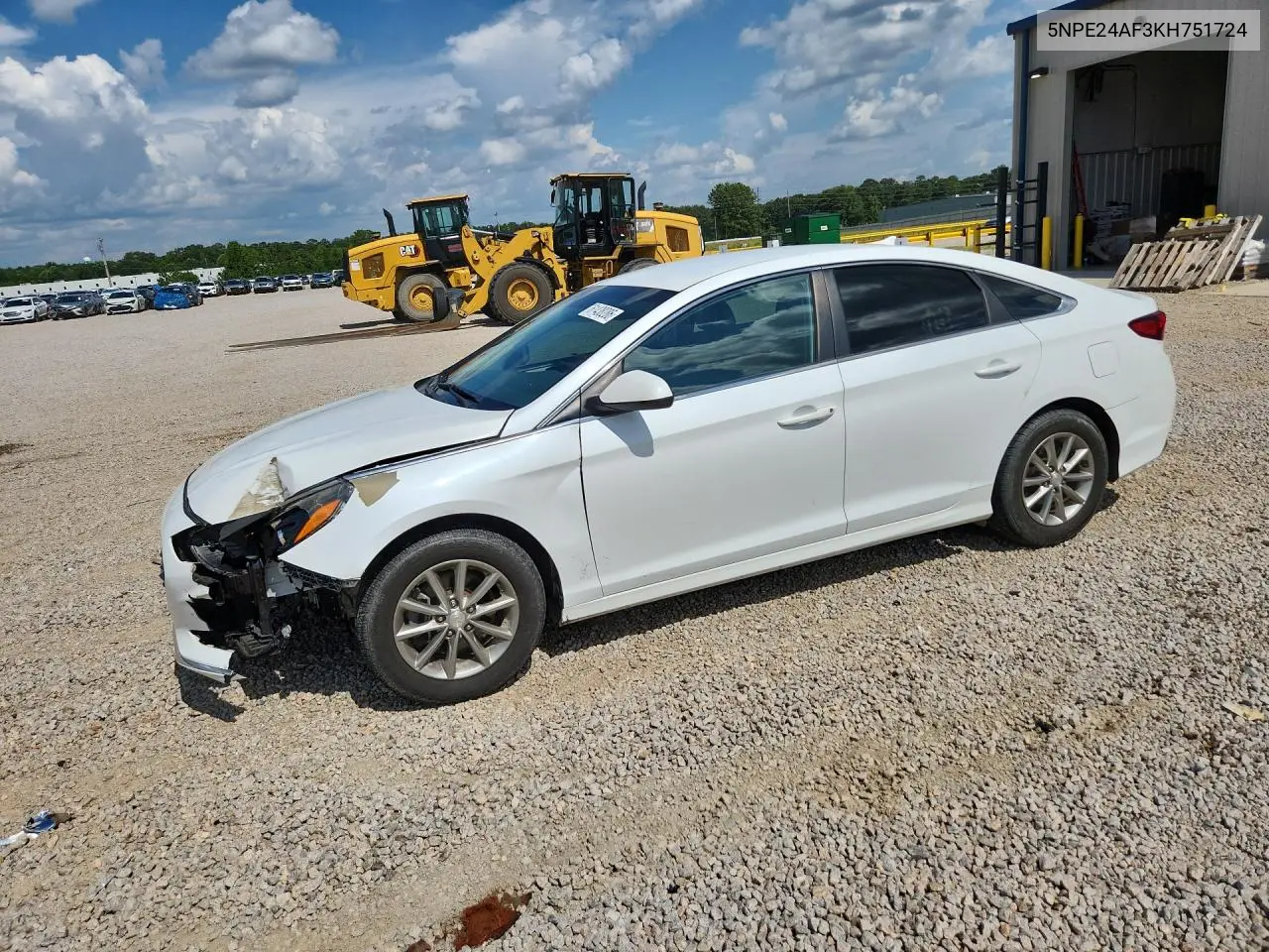 2019 Hyundai Sonata Se VIN: 5NPE24AF3KH751724 Lot: 61438286