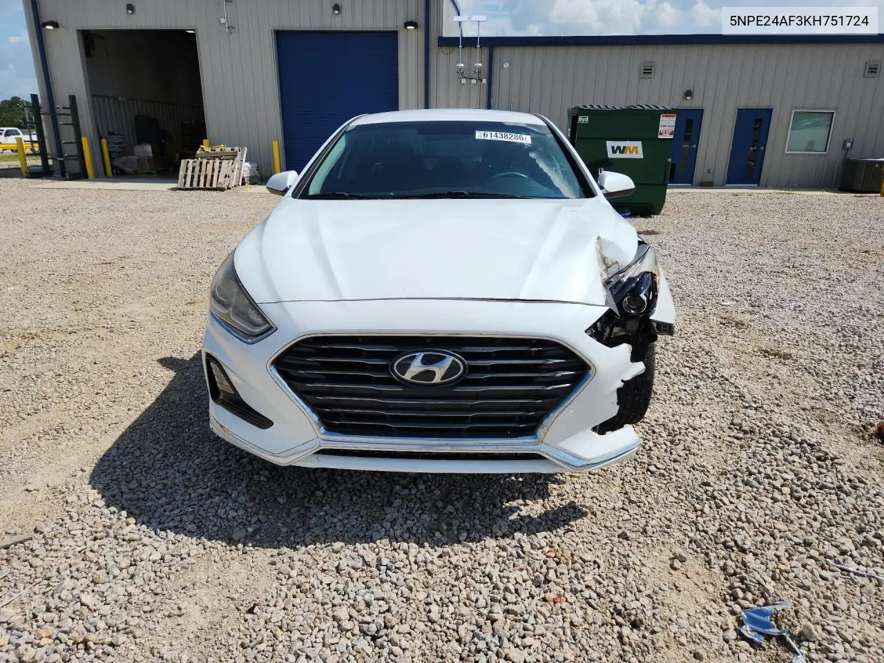 2019 Hyundai Sonata Se VIN: 5NPE24AF3KH751724 Lot: 61438286