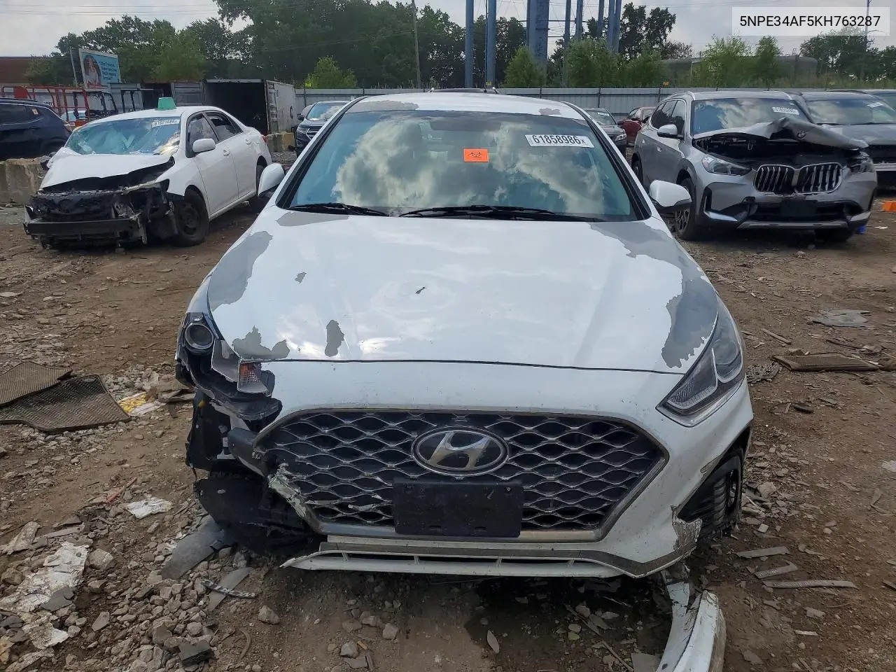 2019 Hyundai Sonata Sel VIN: 5NPE34AF5KH763287 Lot: 61858986