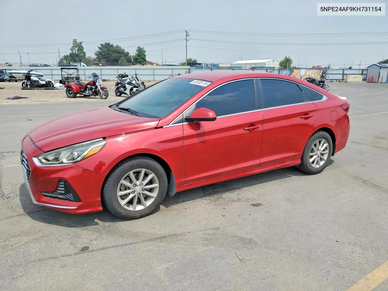 2019 Hyundai Sonata Se VIN: 5NPE24AF9KH731154 Lot: 62035176