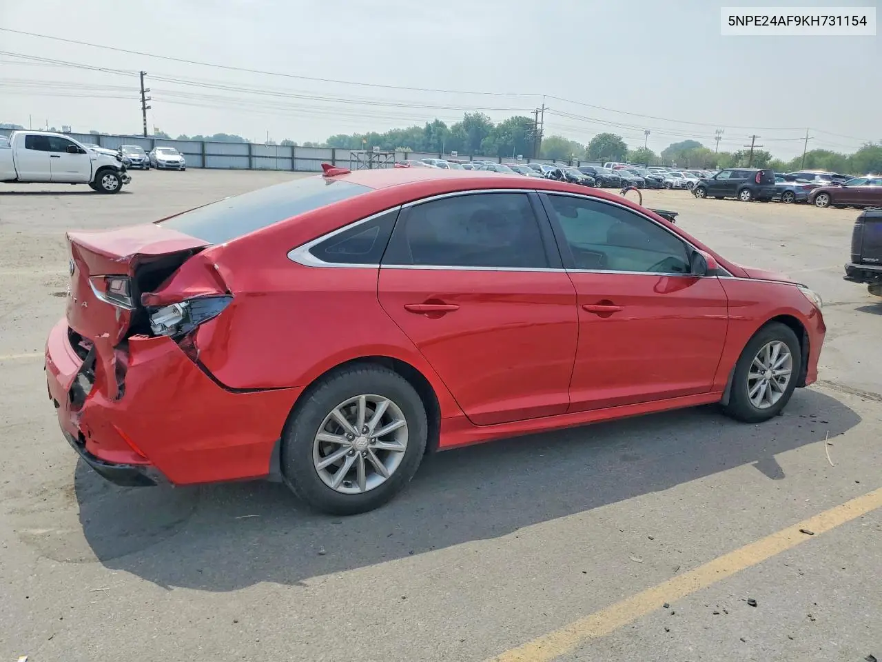 2019 Hyundai Sonata Se VIN: 5NPE24AF9KH731154 Lot: 62035176