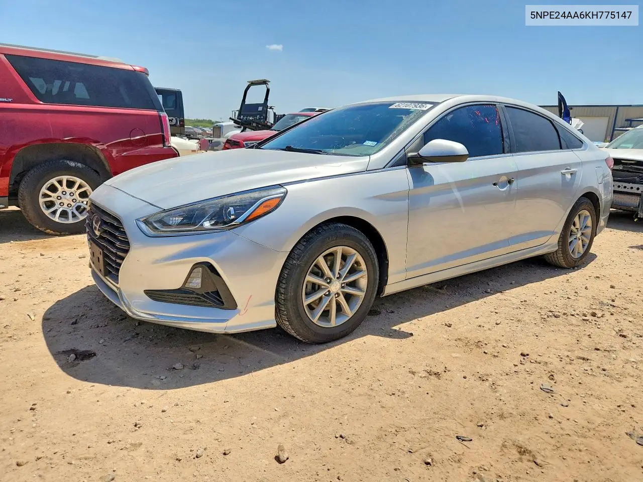 2019 Hyundai Sonata Eco Turbo VIN: 5NPE24AA6KH775147 Lot: 62107936