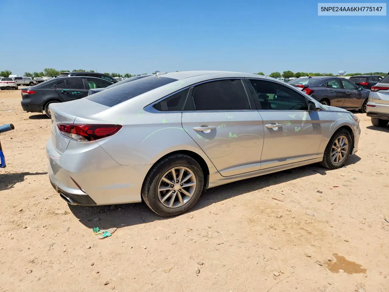 2019 Hyundai Sonata Eco Turbo VIN: 5NPE24AA6KH775147 Lot: 62107936