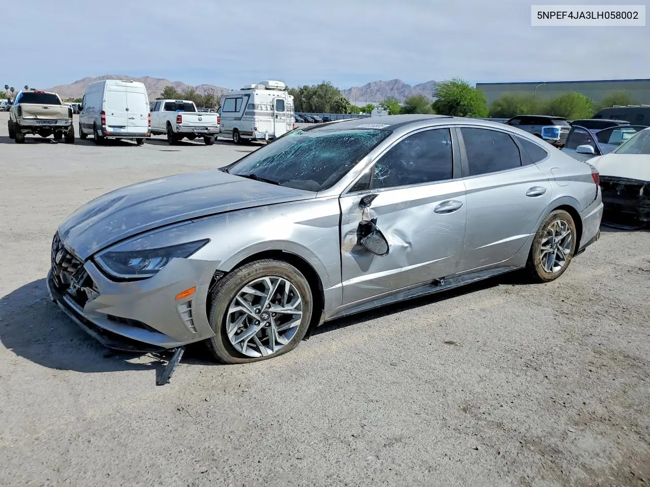 2020 Hyundai Sonata Sel VIN: 5NPEF4JA3LH058002 Lot: 48659806