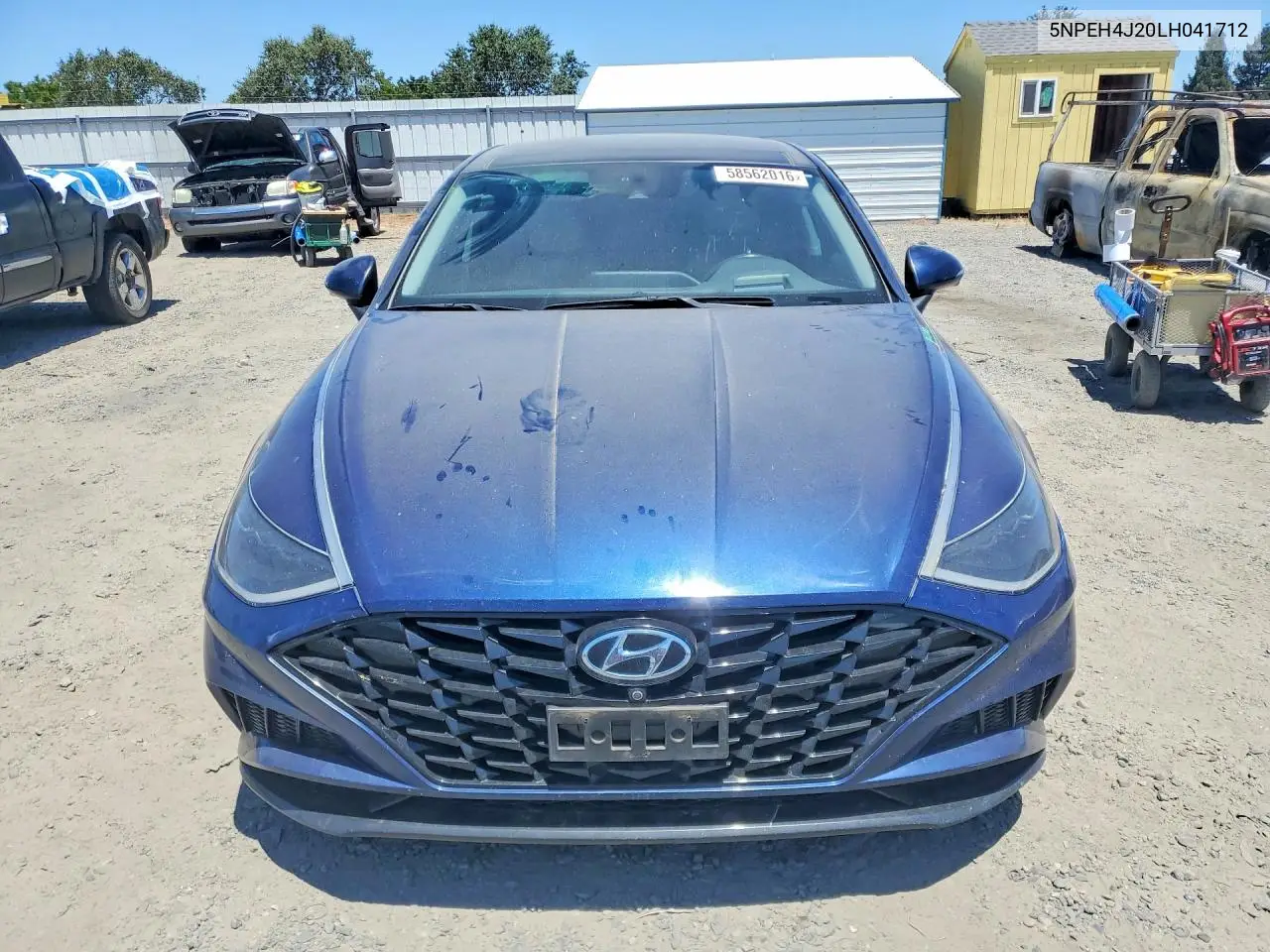2020 Hyundai Sonata Limited VIN: 5NPEH4J20LH041712 Lot: 58562016