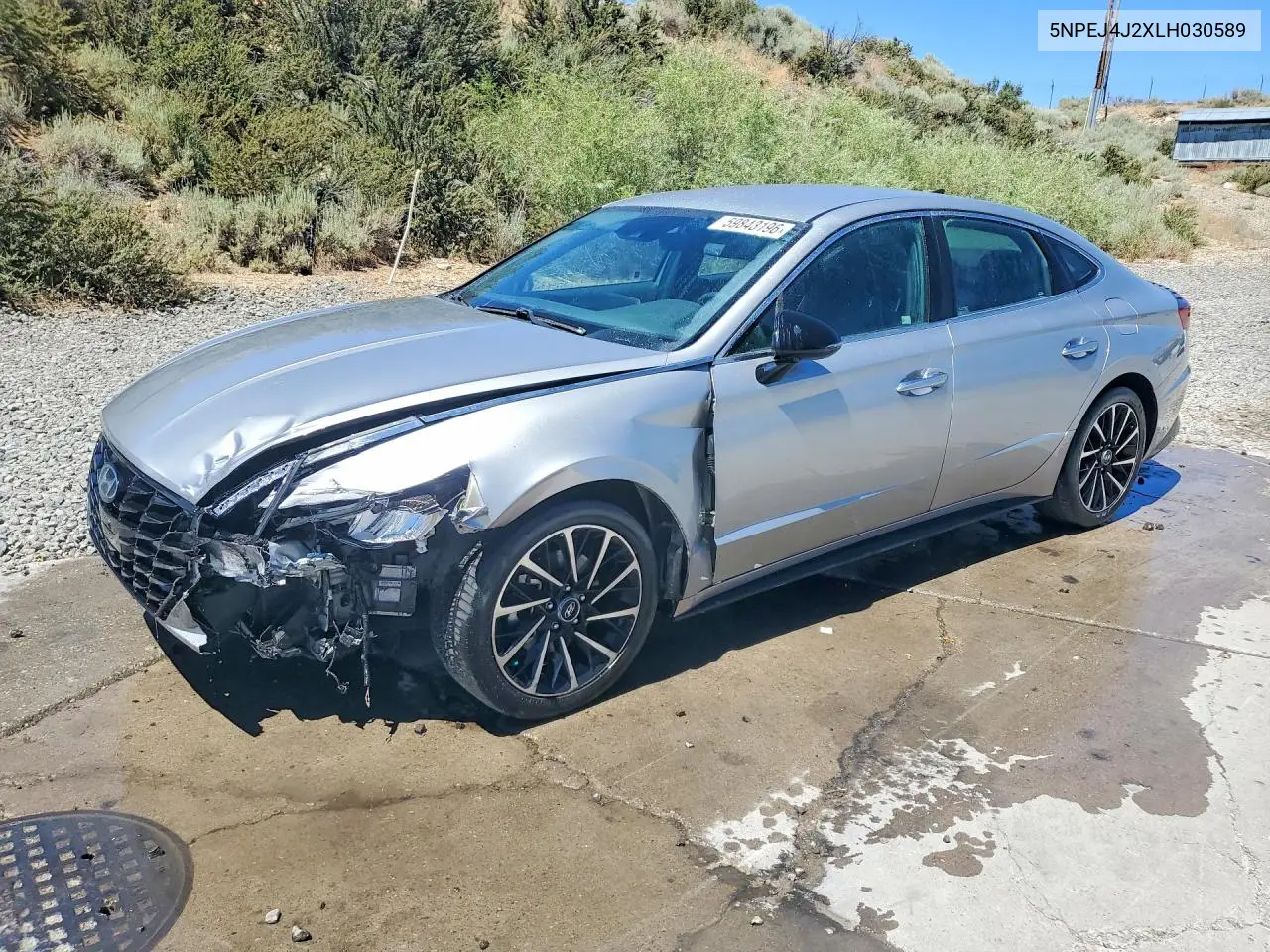 2020 Hyundai Sonata Sel Plus VIN: 5NPEJ4J2XLH030589 Lot: 59843196