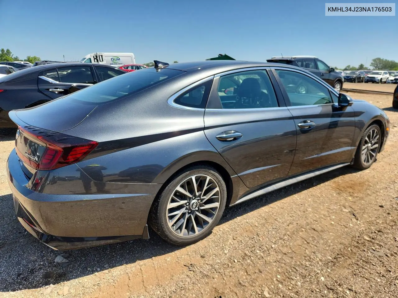 2022 Hyundai Sonata Limited VIN: KMHL34J23NA176503 Lot: 60295626