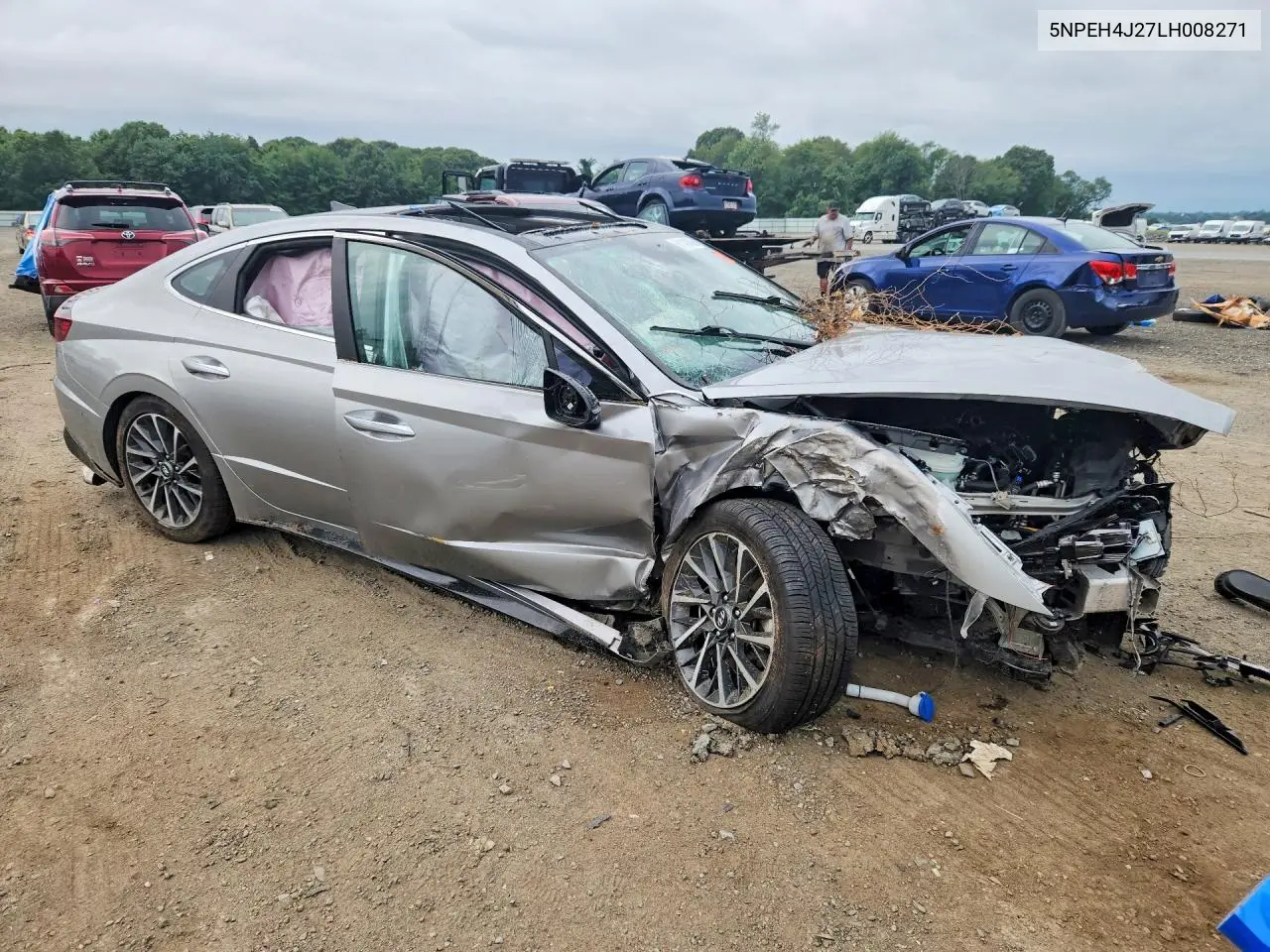 2020 Hyundai Sonata Limited VIN: 5NPEH4J27LH008271 Lot: 61148406