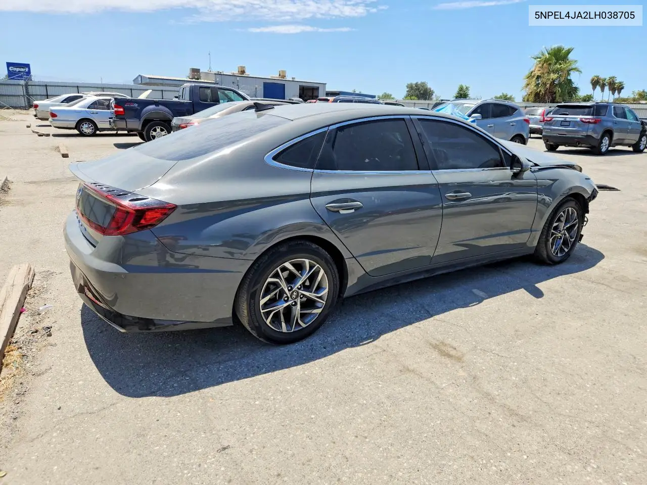 2020 Hyundai Sonata Sel VIN: 5NPEL4JA2LH038705 Lot: 61164546