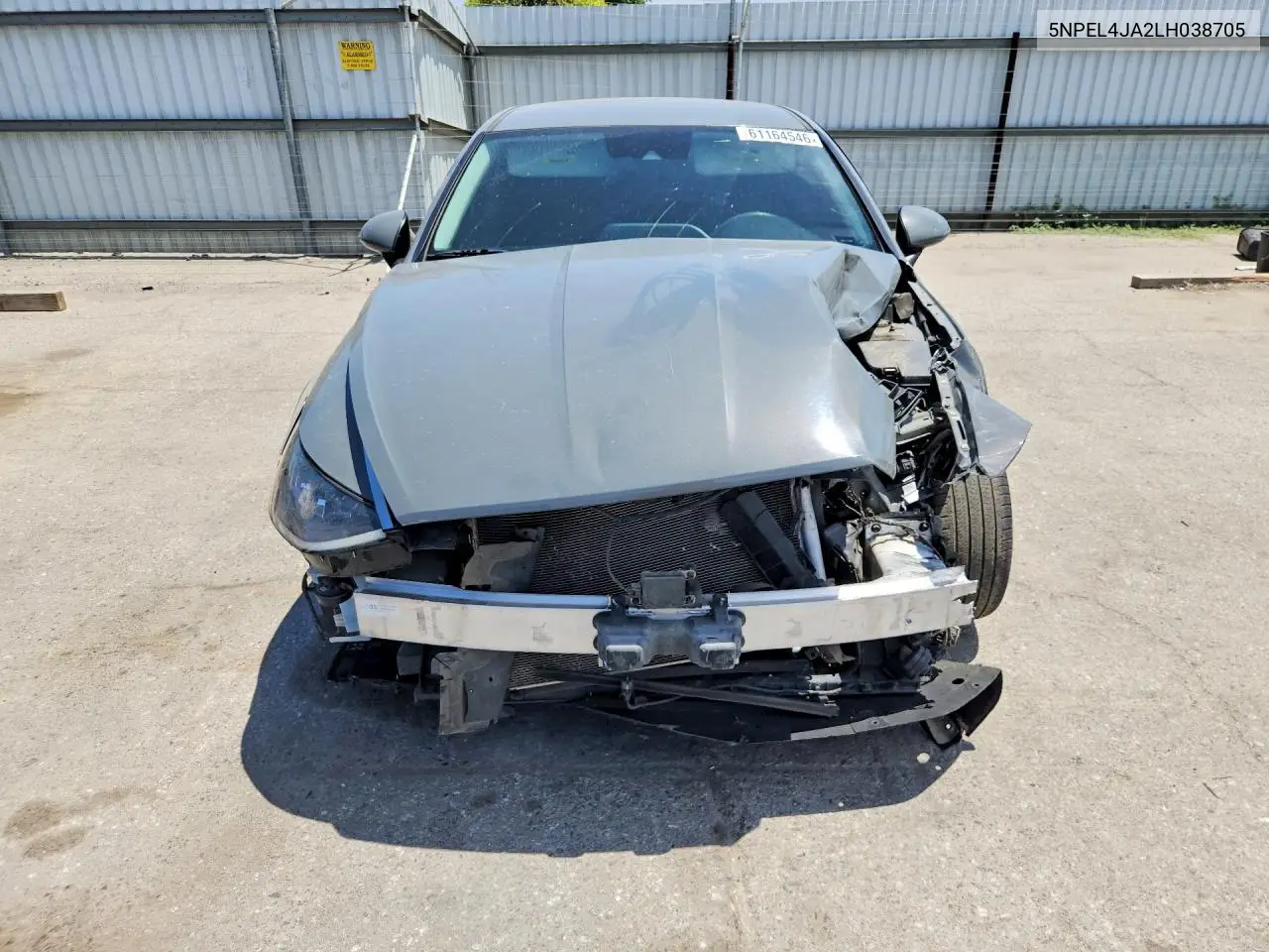 2020 Hyundai Sonata Sel VIN: 5NPEL4JA2LH038705 Lot: 61164546