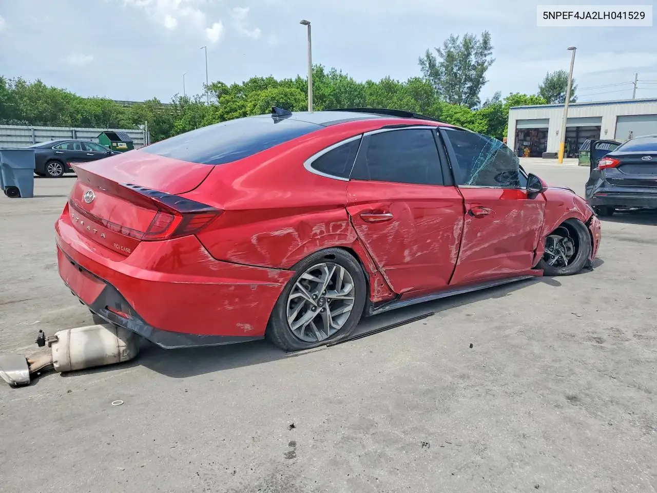 2020 Hyundai Sonata Sel VIN: 5NPEF4JA2LH041529 Lot: 61433366