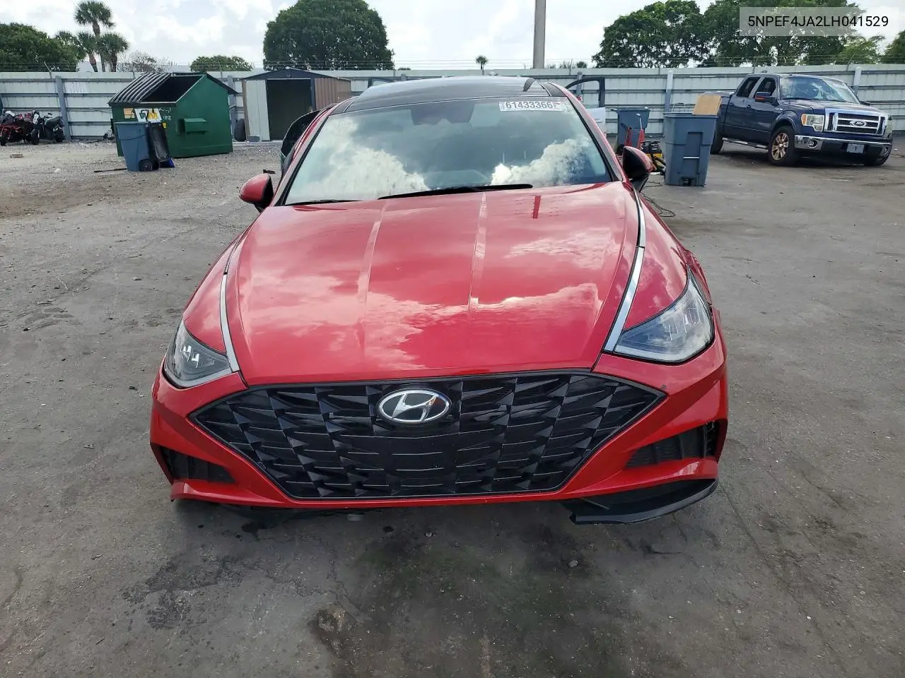 2020 Hyundai Sonata Sel VIN: 5NPEF4JA2LH041529 Lot: 61433366