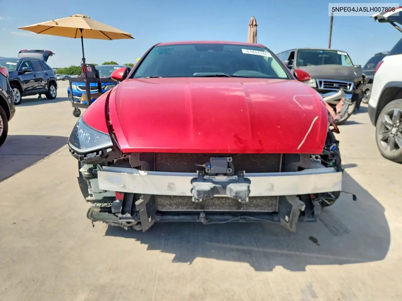 2020 Hyundai Sonata Se VIN: 5NPEG4JA5LH007808 Lot: 61844786