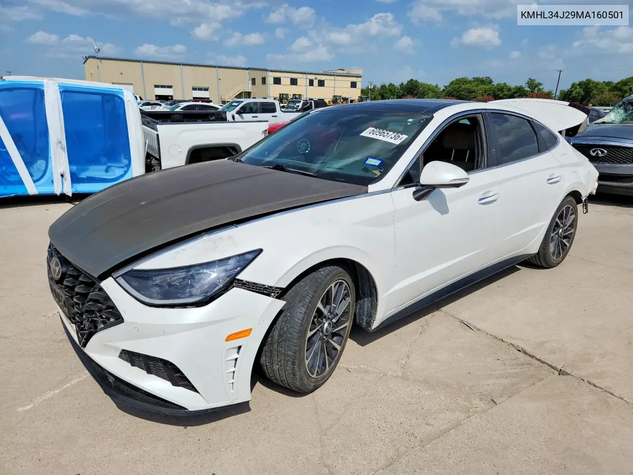 2021 Hyundai Sonata Limited VIN: KMHL34J29MA160501 Lot: 60965736