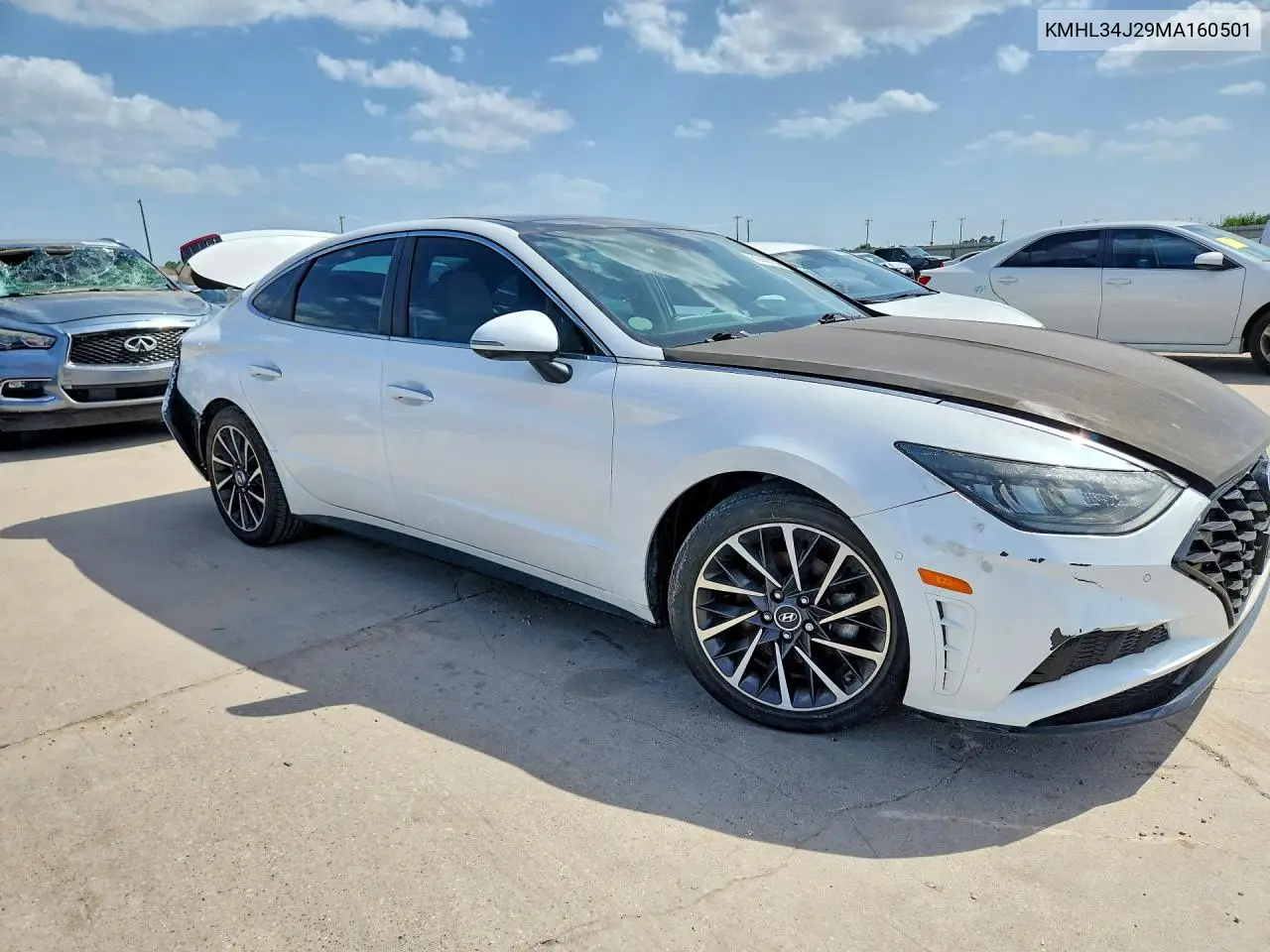 2021 Hyundai Sonata Limited VIN: KMHL34J29MA160501 Lot: 60965736