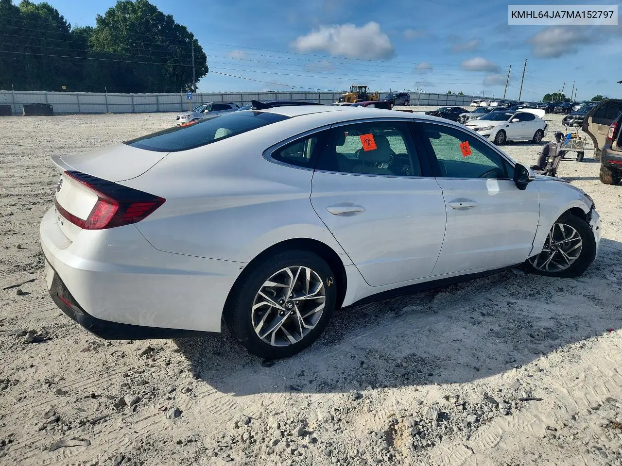2021 Hyundai Sonata Sel VIN: KMHL64JA7MA152797 Lot: 61904546