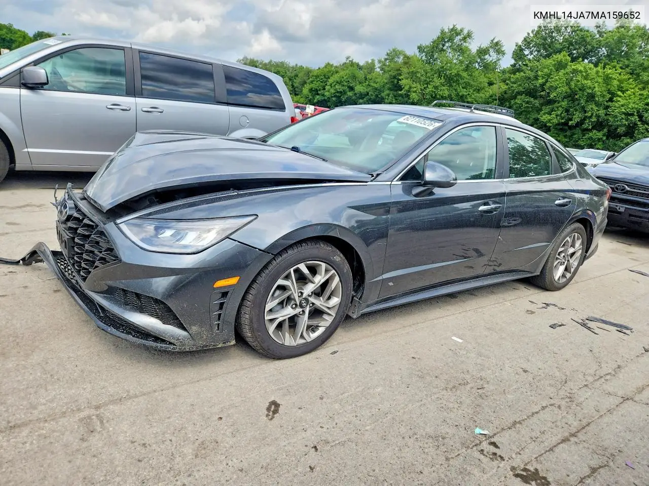 2021 Hyundai Sonata Sel VIN: KMHL14JA7MA159652 Lot: 62110526